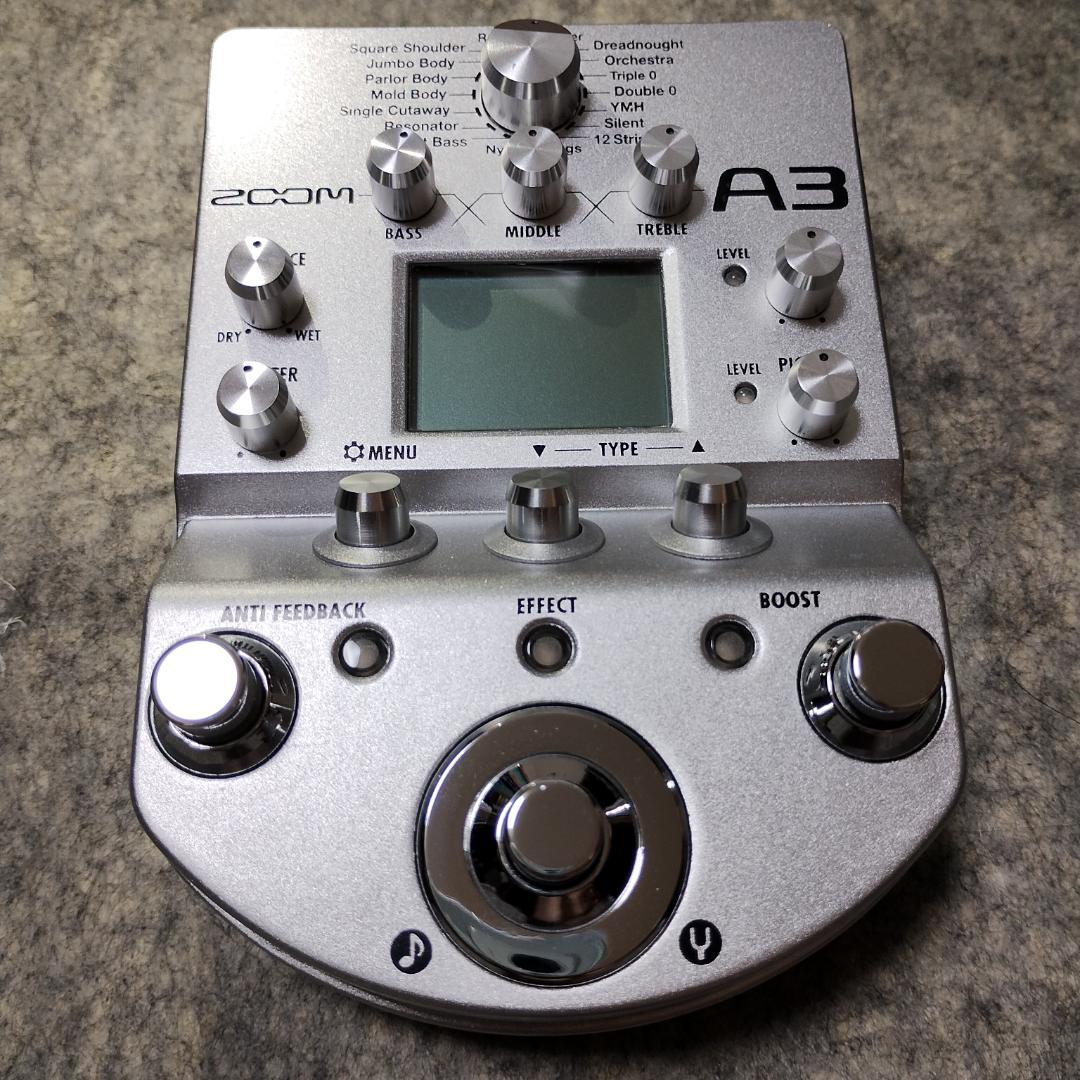 Zoom A3（アコースティックギター用エフェクター）