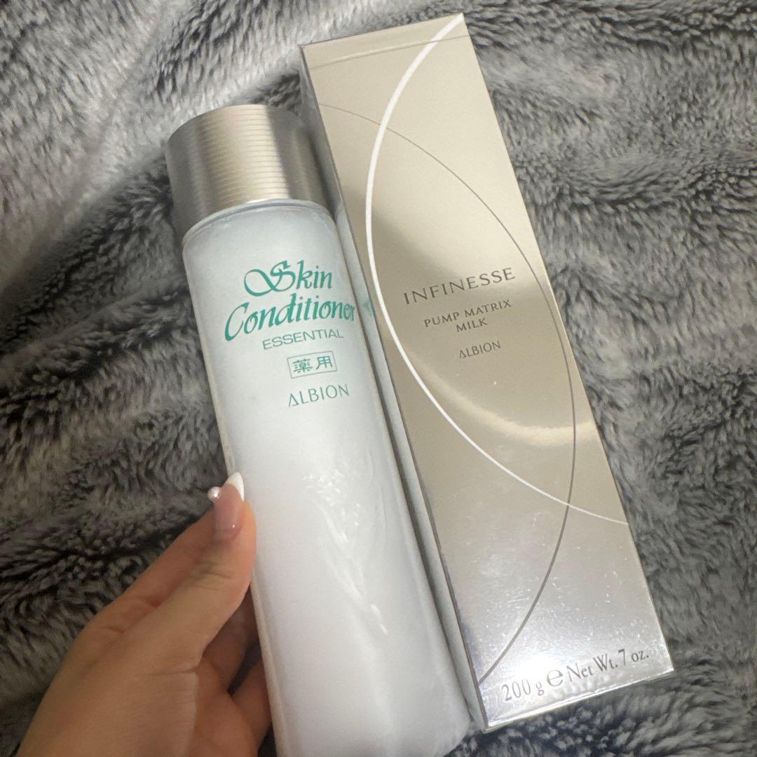 ALBION INFINESSE PUMP MATRIX MILK ➕スキコン