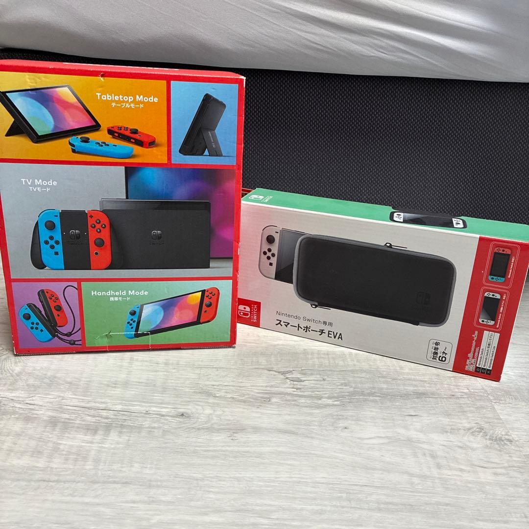 Nintendo Switch 本体 ネオンブルー/ネオンレッド、スマートポーチ