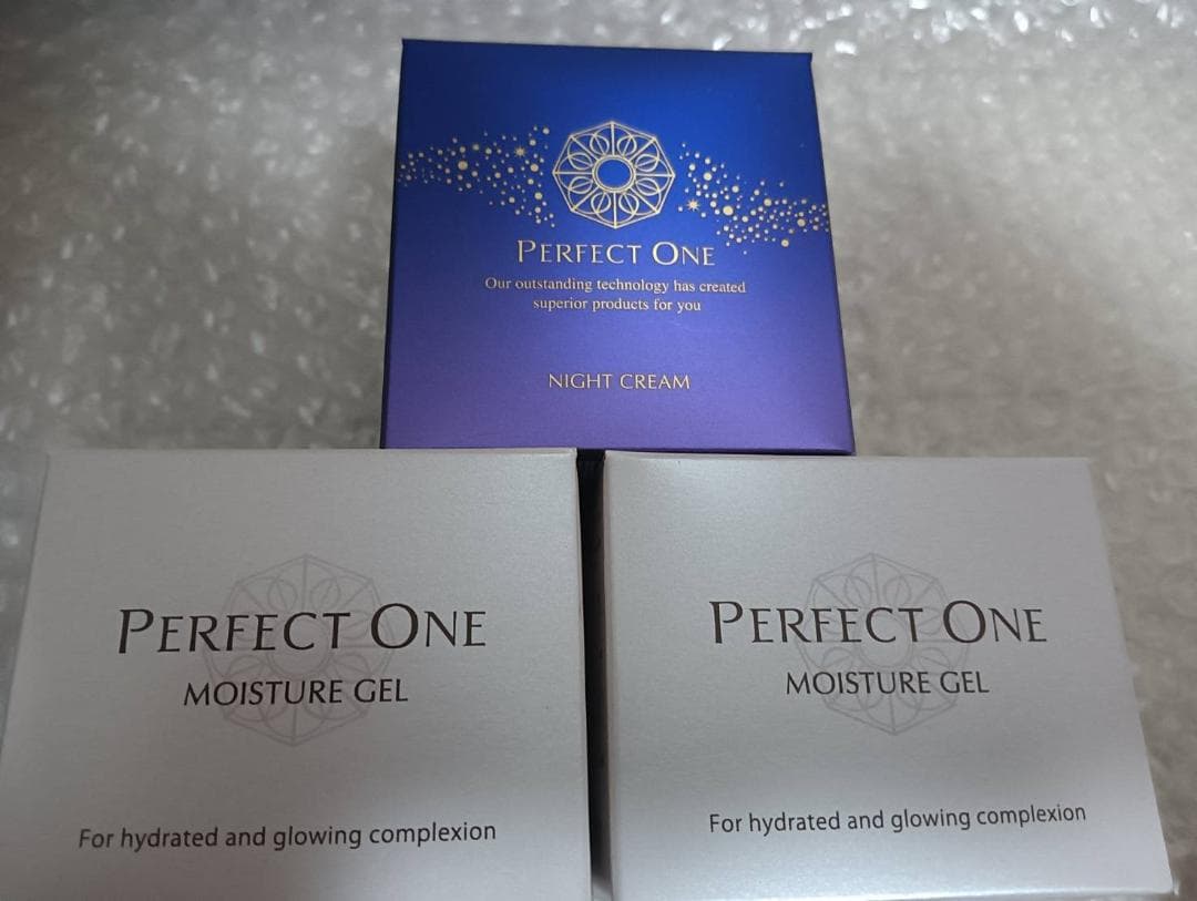 3点セット新日本製薬 SPナイトクリーム パーフェクトワンモイスチャージェル2個