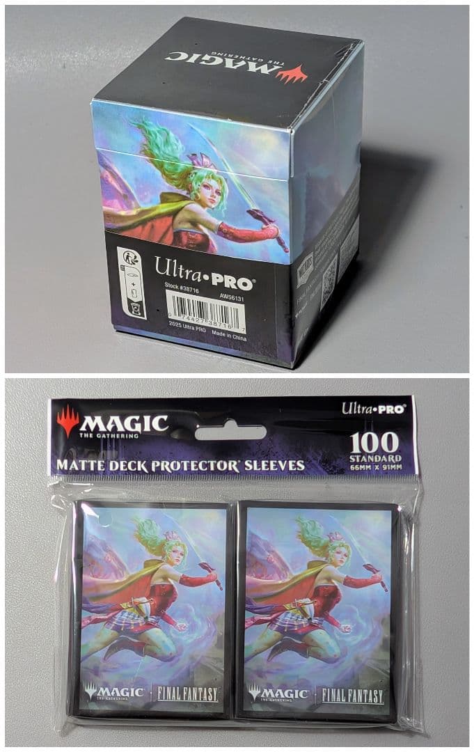 の*る様 【未使用】MTG　魔導の力を持つ少女、ティナ　スリーブ＆デッキボックス エンスカイ FINAL FANTASY 魔導の力を持つ少女 ティナ マジック ザ