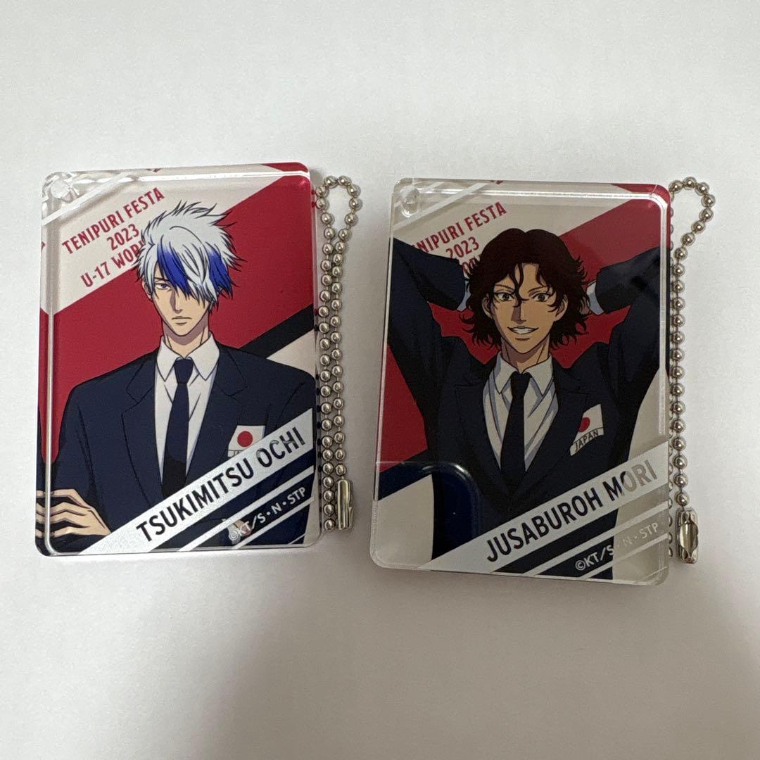 新テニスの王子様　スクエアアクリルキーホルダー　代表スーツ　越知月光　毛利寿三郎 新テニスの王子様 スクエアアクリルキーホルダー 代表スーツ 越知月光