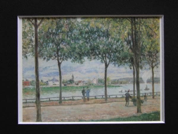 アルフレッド・シスレー、【マロニエの散歩道】、希少画集画