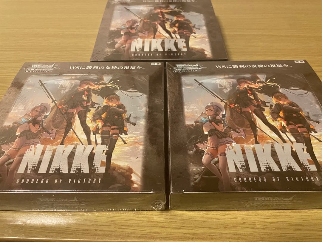 新品未開封 シュリンク付き 初版 ヴァイスシュバルツ NIKKE 3box 勝利の女神：NIKKE ｜ ヴァイスシュヴァルツ｜Weiβ Schwarz