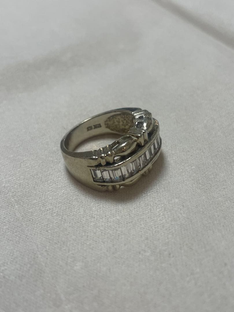 アバランチ 10k ホワイトゴールド　指輪