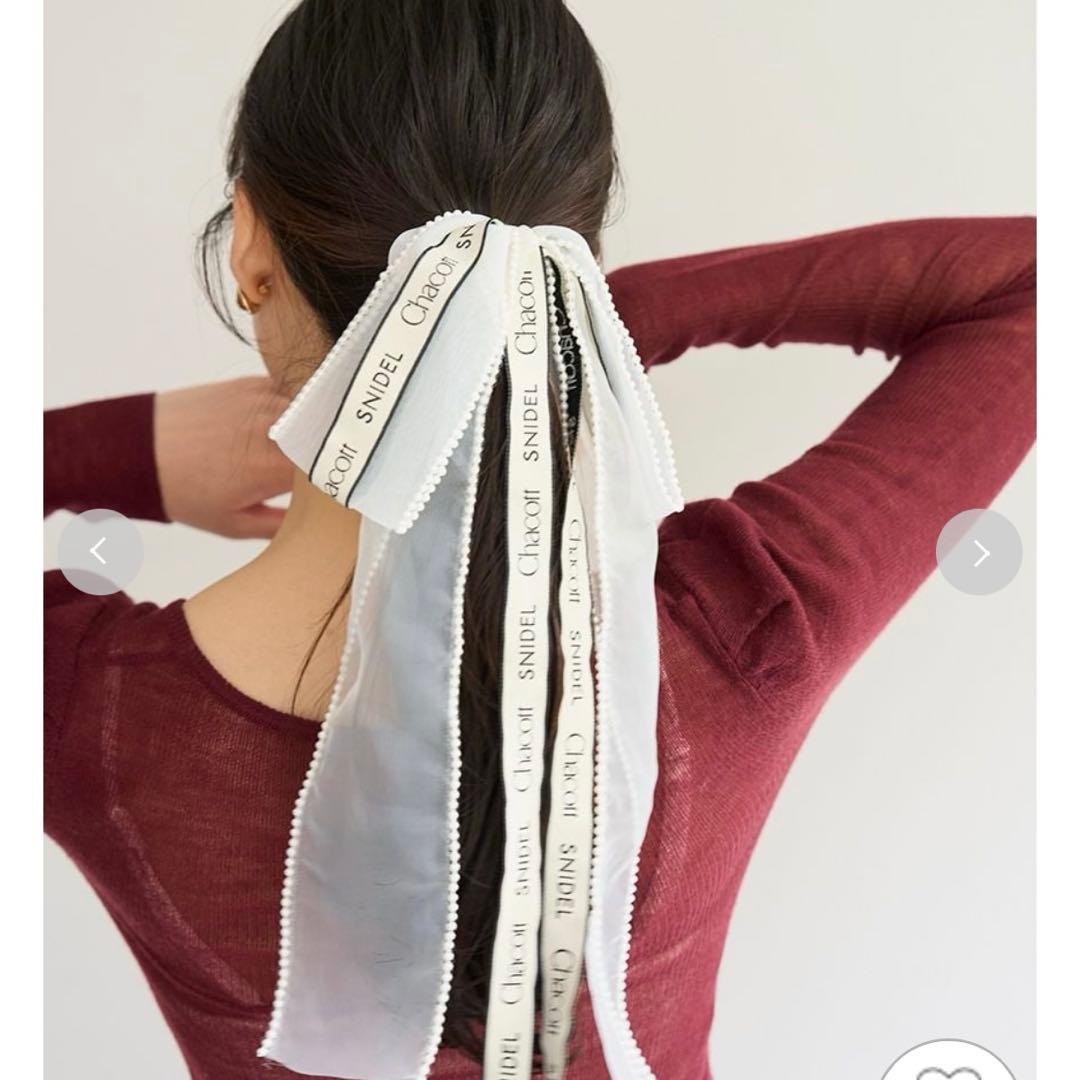 【新品タグ付き】snidel 【Chacott】リボンシュシュ