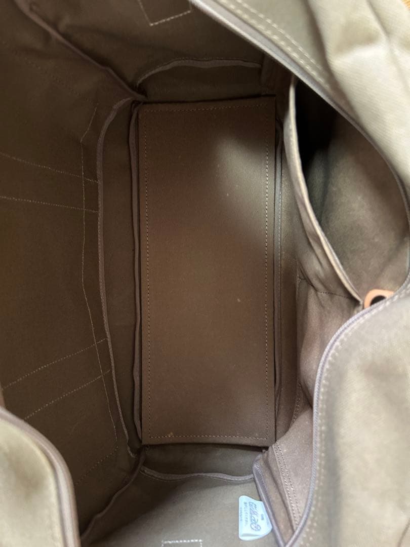 ♪期間限定特別値引き中♪ 犬印鞄製作所のブラウンキャンバスボストン