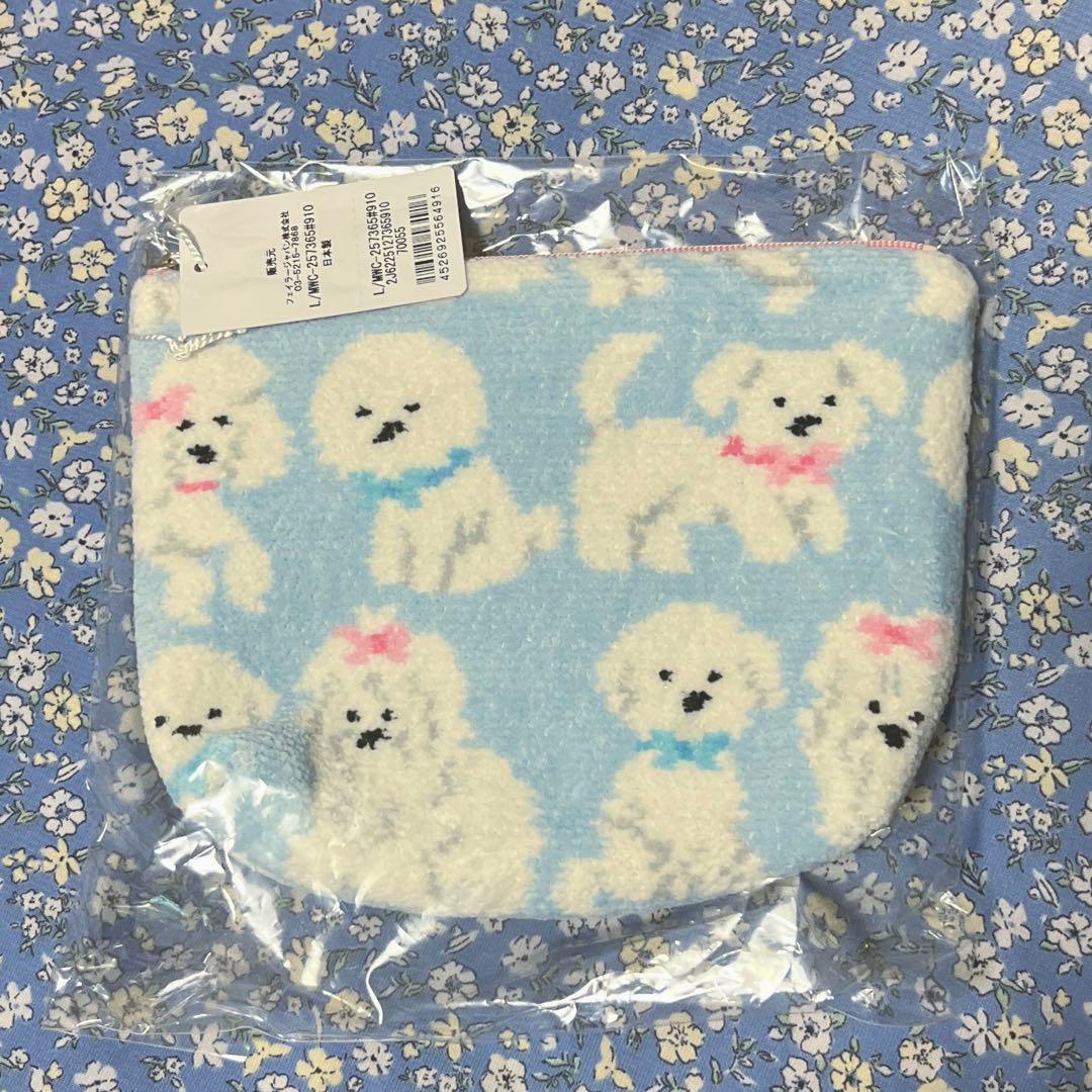 モフモフワンチャン 舟型ポーチ M FEILER フェイラー ラブラリー