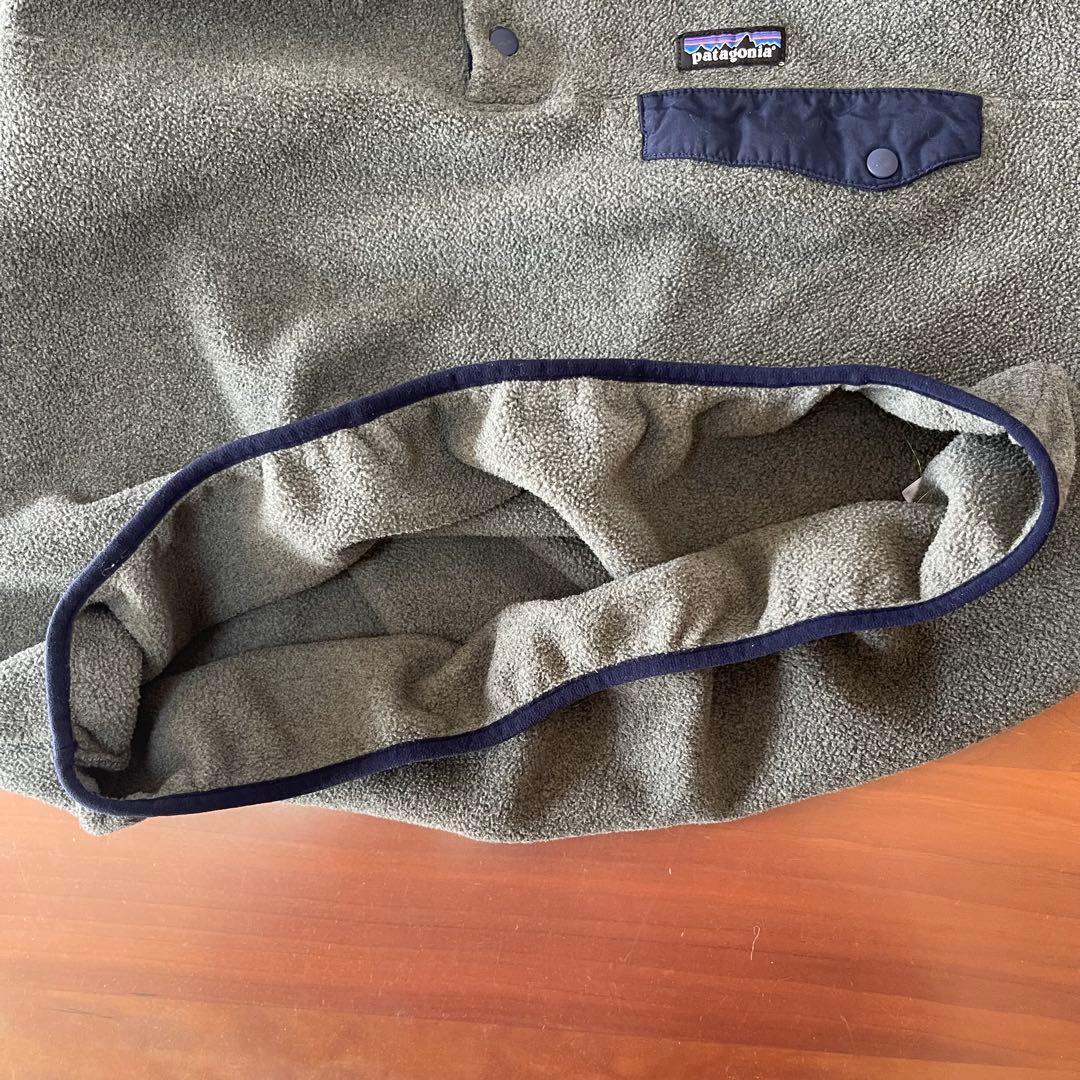 ☆Patagonia Patagonia Snap-Tフリースネイビー×グレー メンズL柴田