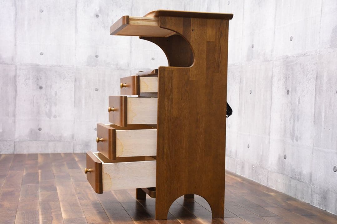 ECK86 マルニ木工 サイドキャビネット 電話台 飾り台 サイドチェスト