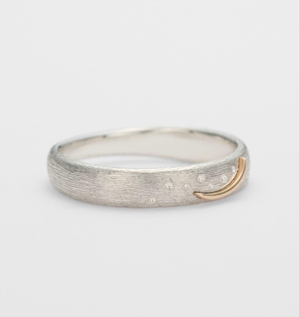 ち*ん様 agete シルバー K5 三日月 リング 11号 - メルカリ