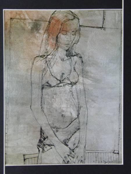 ジャンセン、モデル、高級希少画集画、版上サイン入 新品額付