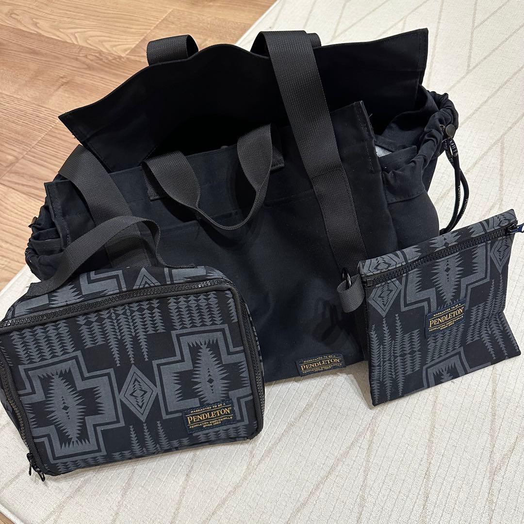 PENDLETON×Marie Inaba MOTHERS TOTE ブラック 完売必至！今注目を集めるMARIE INABA氏 プロデュース〈PENDLETON