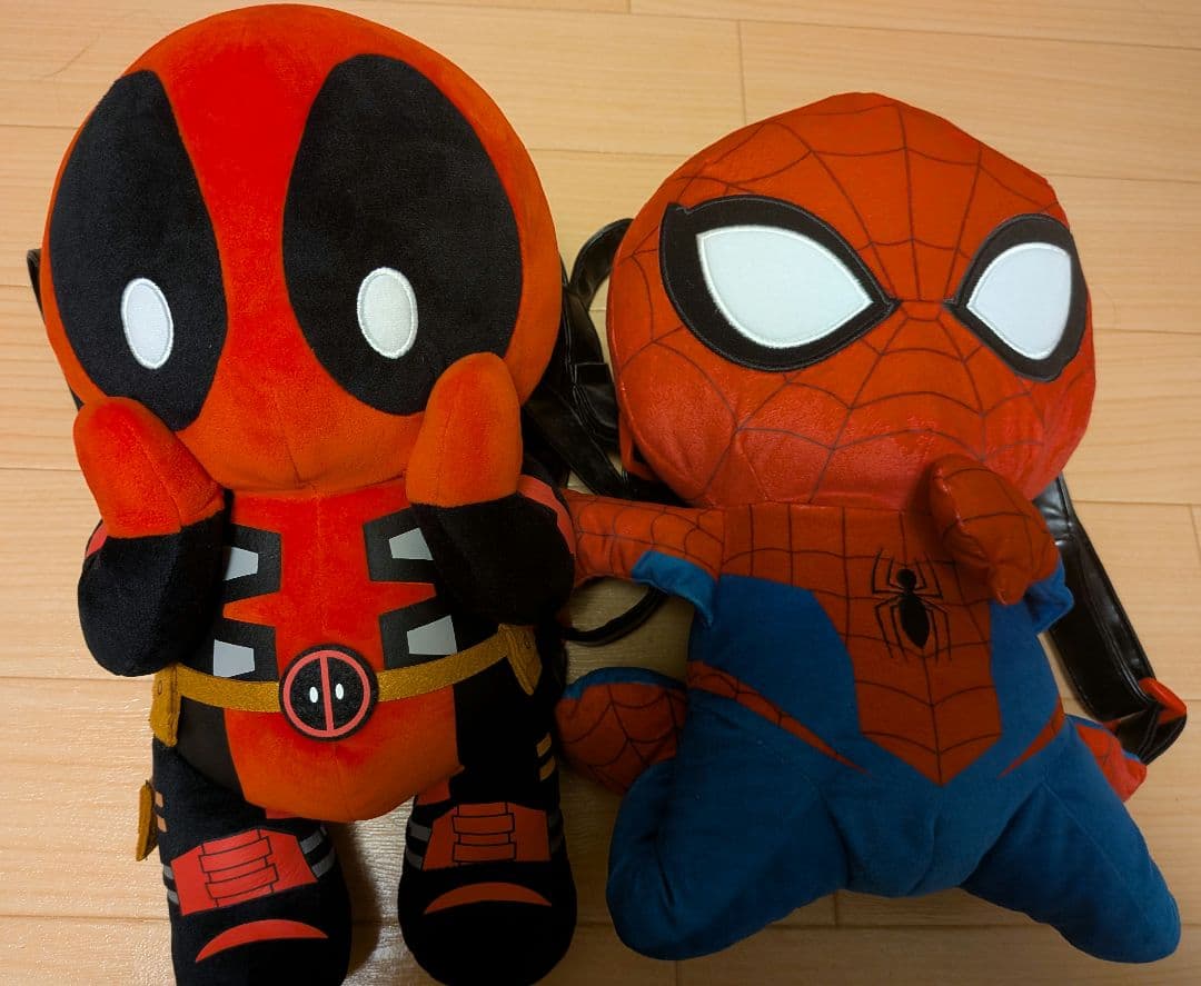 デッドプール スパイダーマン ぬいぐるみ リュック marvel マーベル