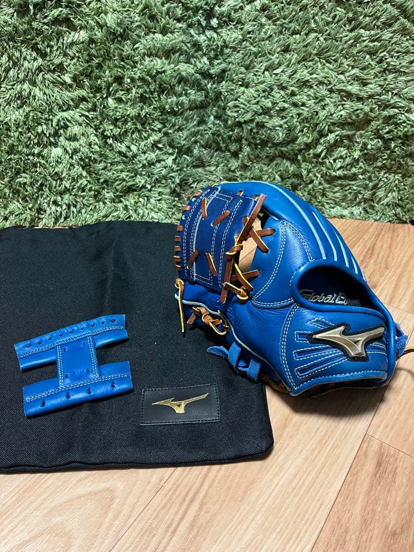 ミズノ グローバルエリート少年軟式 ブルー 左投 坂本選手モデル MIZUNO（ミズノ） 少年軟式 内野手用 グローブ グラブ 坂本モデル