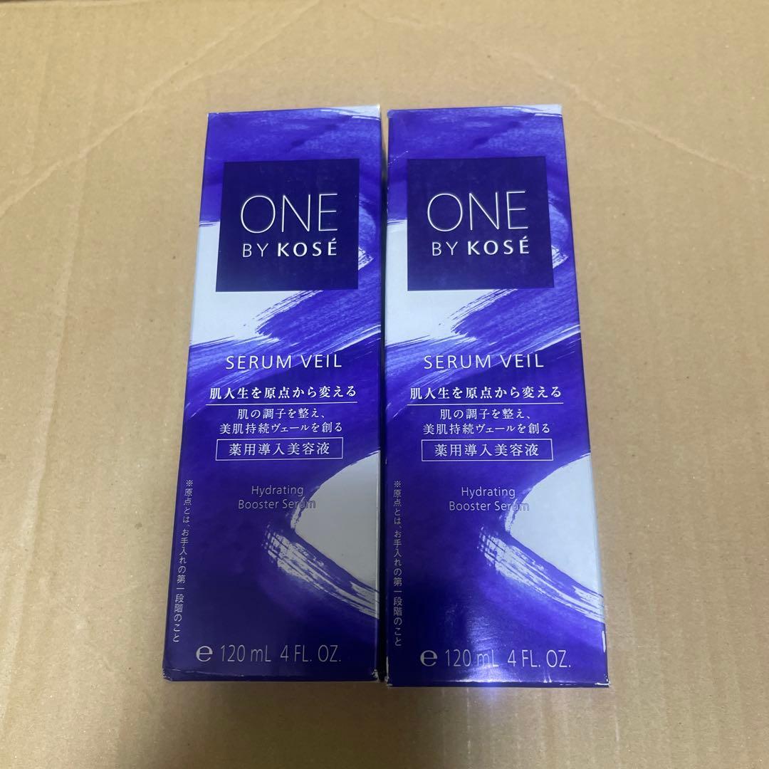 ONE BY KOSEセラムヴェール 薬用導入美容液 120ml 付け替え用2個