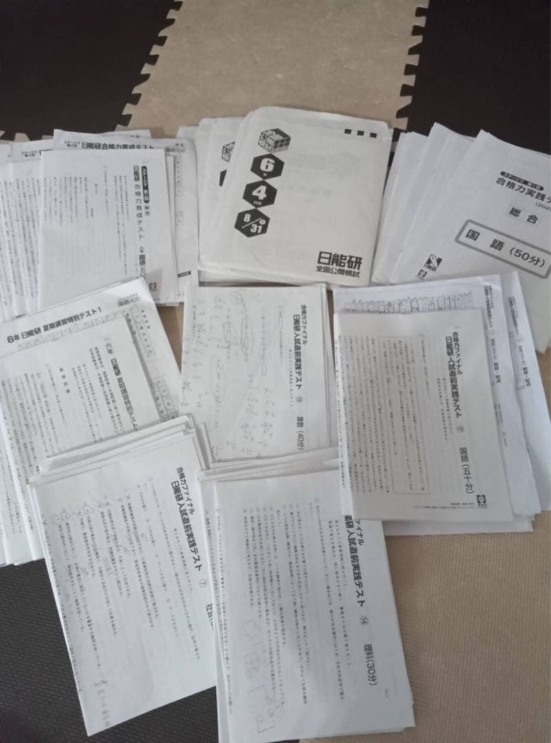 最新　日能研6年後期　公開模試　テスト