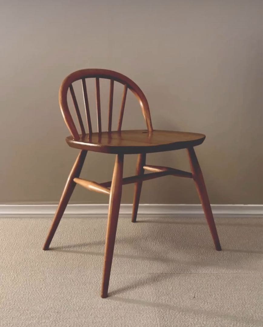 ゆり【超希少】ERCOL(アーコール) / ドレッサーチェア イギリス アーコール社 ercol フープバックチェア（背もたれ4本） ち14-7