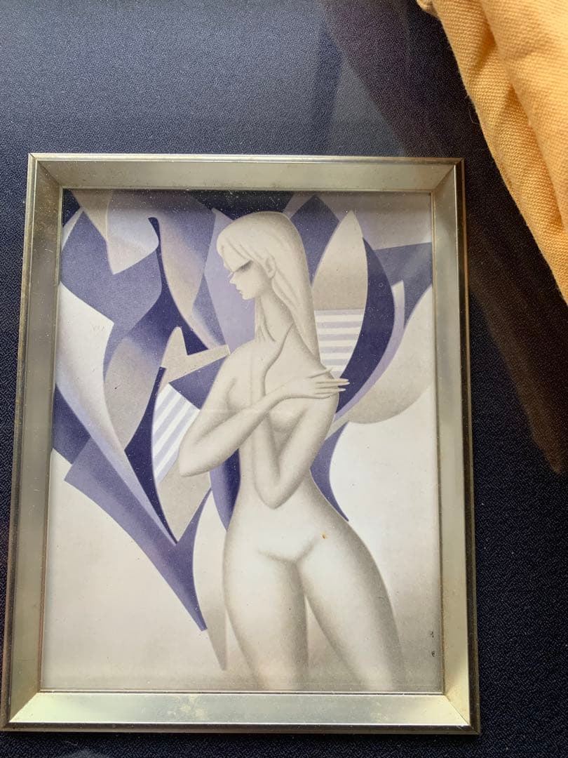 東郷青児3000部限定陶画『静かなるノラ』