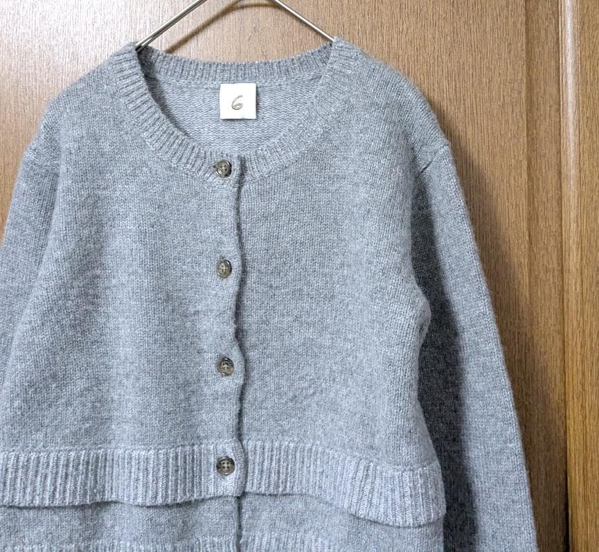 6(ROKU)＞アルパカ ウール カーディガン - メルカリ