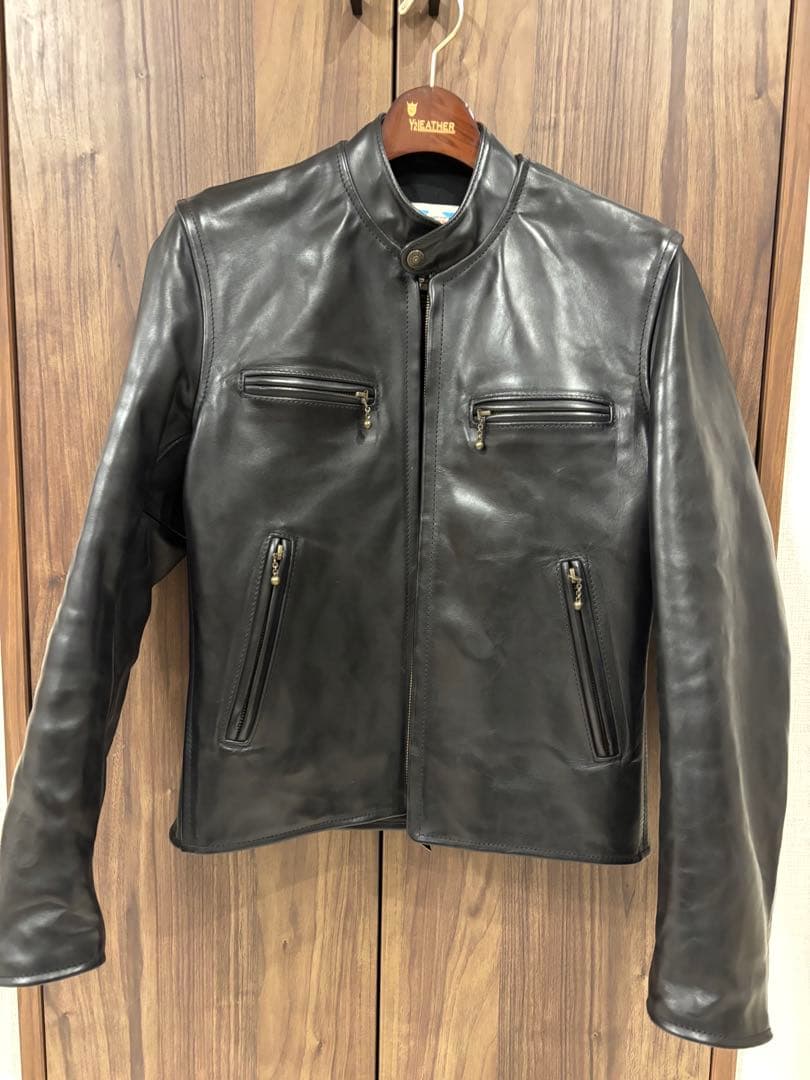 リ*ー様 早い者勝ち　試着のみ　34 エアロレザー CAFE RACER ブラッ
