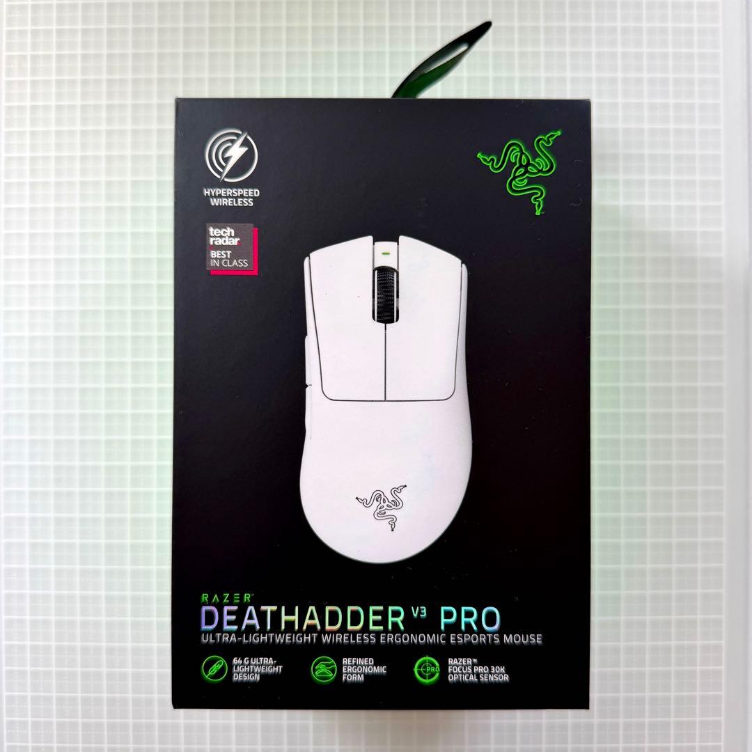 Razer DeathAdder V3 Pro ホワイト Razer DeathAdder V3 Pro (White Edition) DeathAdder V3 - 製品詳細
