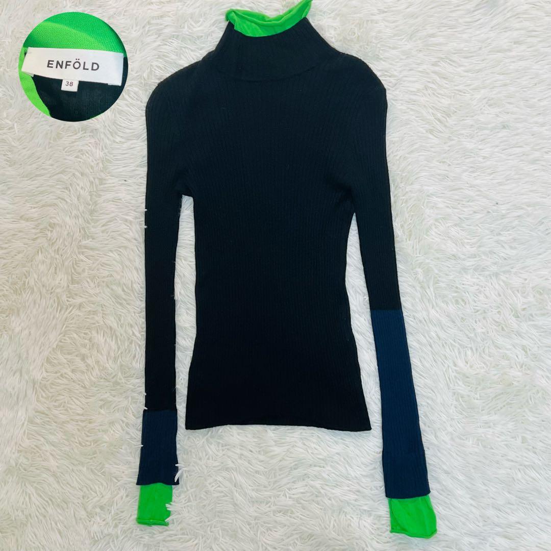 エンフォルド　HIGH-NECK RIB BI-COLOR PULLOVER ENFOLD(エンフォルド) RIB PULLOVER - COLDBECK ONLINE（コールベック