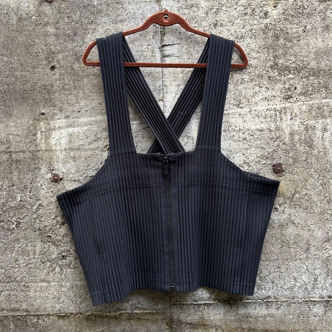 homme plisse issey miyake オムプリッセ ベスト 黒