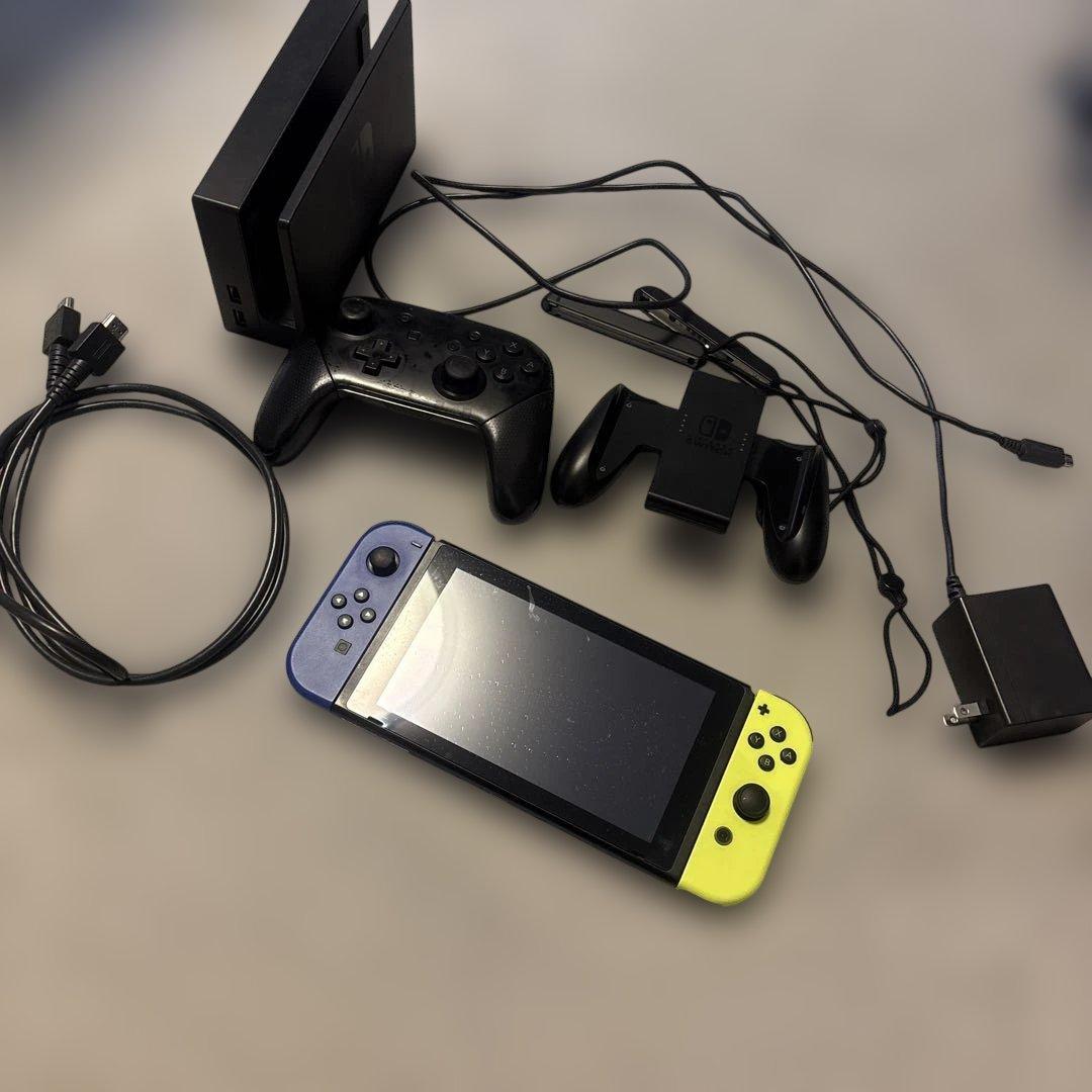 Nintendo Switch 本体 青/黄 Joy-Con Proコンおまけ