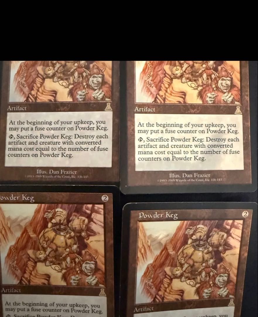 MTG 火薬樽 Powder Keg 英語版 4枚セット マジックザギャザリング Amazon.co.jp: MTG foil 火薬樽 Powder Keg UDS 英語版
