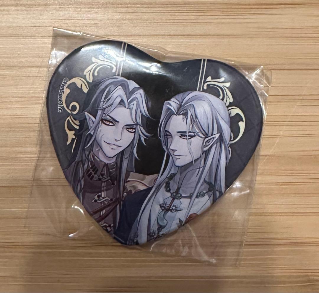 第五人格 白黒無常 ハート缶バッジ jewelryParty