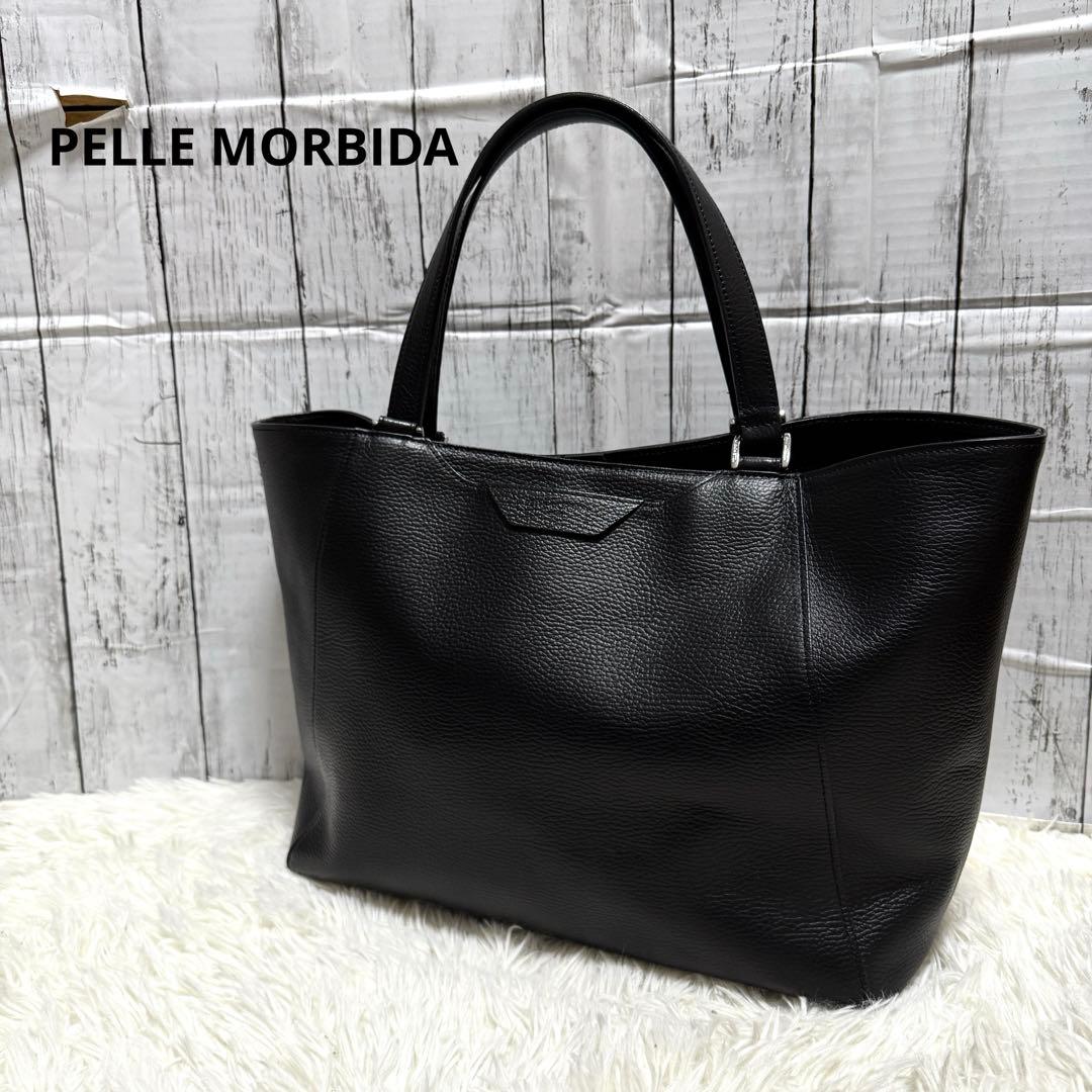 極美品✨PELLE MORBIDA トートバッグ オールレザー ブラック 黒 PELLE MORBIDA（ペッレ モルビダ） トートバッグ メンズ おしゃれ 日本
