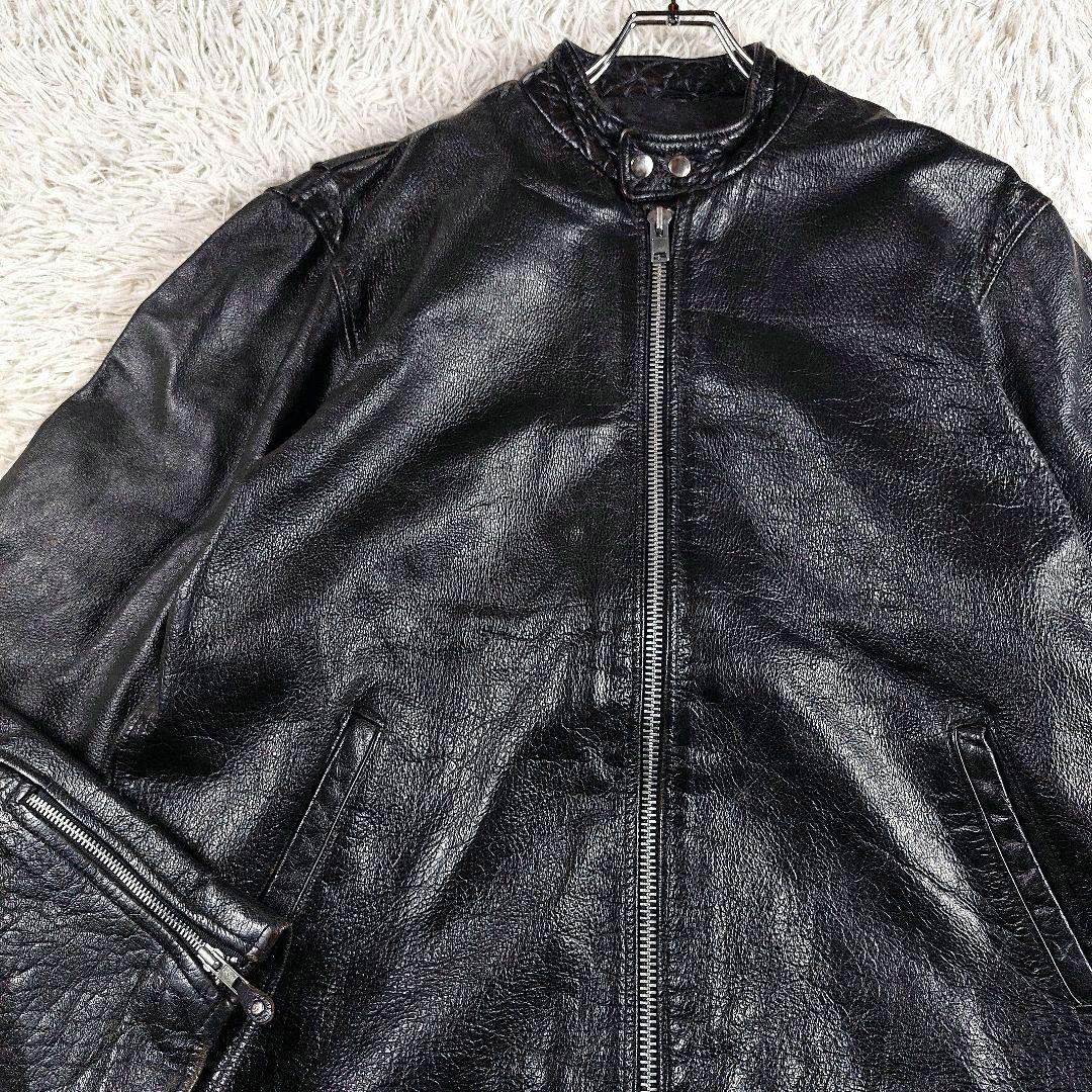 短丈 y2k archive 本革 シングルレザーライダース 90~00s 50 - メルカリ