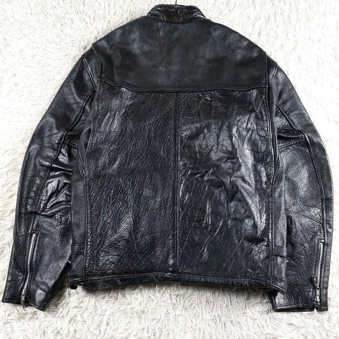 短丈 y2k archive 本革 シングルレザーライダース 90~00s 50 - メルカリ