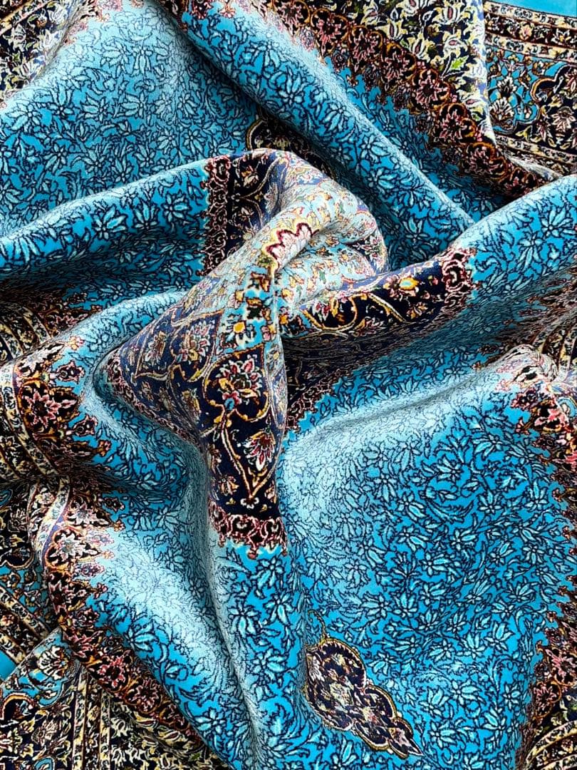 最高級۰ペルシャ絨毯・シルク｜クム仕上げ｜102×149cm｜約225万ノット｜