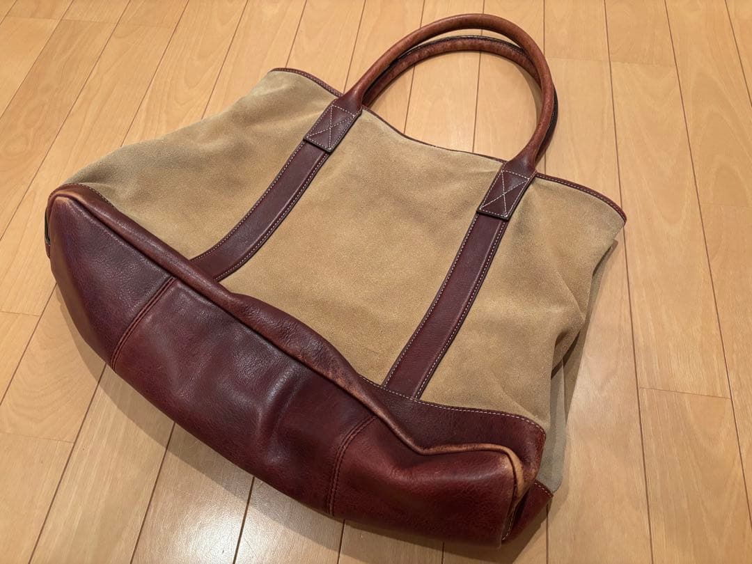 LANDS' END レザートートバッグ 革 LLビーンL.L.Bean好きに LANDS' END レザートートバッグ 革 LLビーンL.L.Bean好きに｜