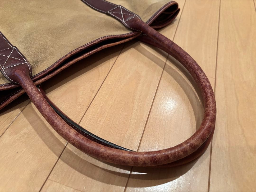 LANDS' END レザートートバッグ 革 LLビーンL.L.Bean好きに｜