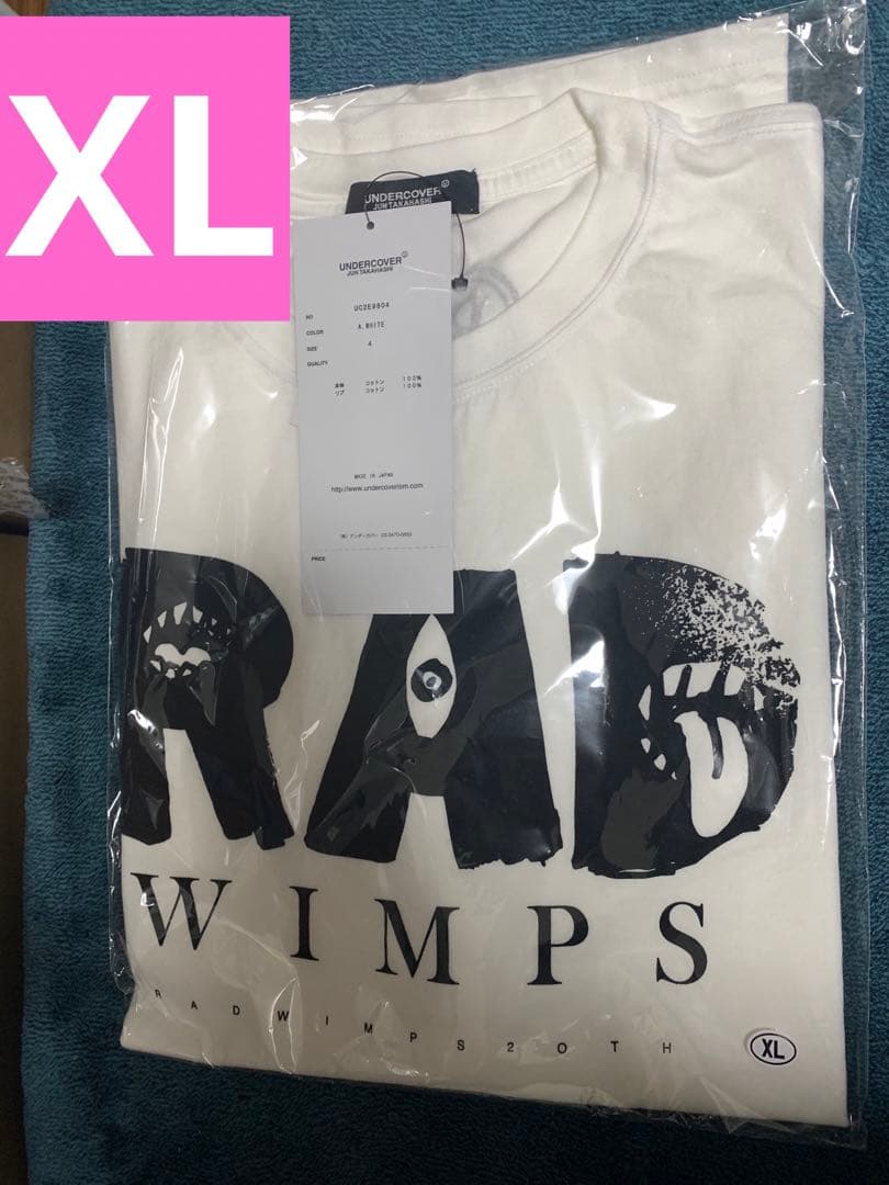 RADWIMPS UNDERCOVER Tシャツ　白　XL □━━━━━━━━━━━━━━━□ FUJI ROCK FESTIVAL'25 現地販売