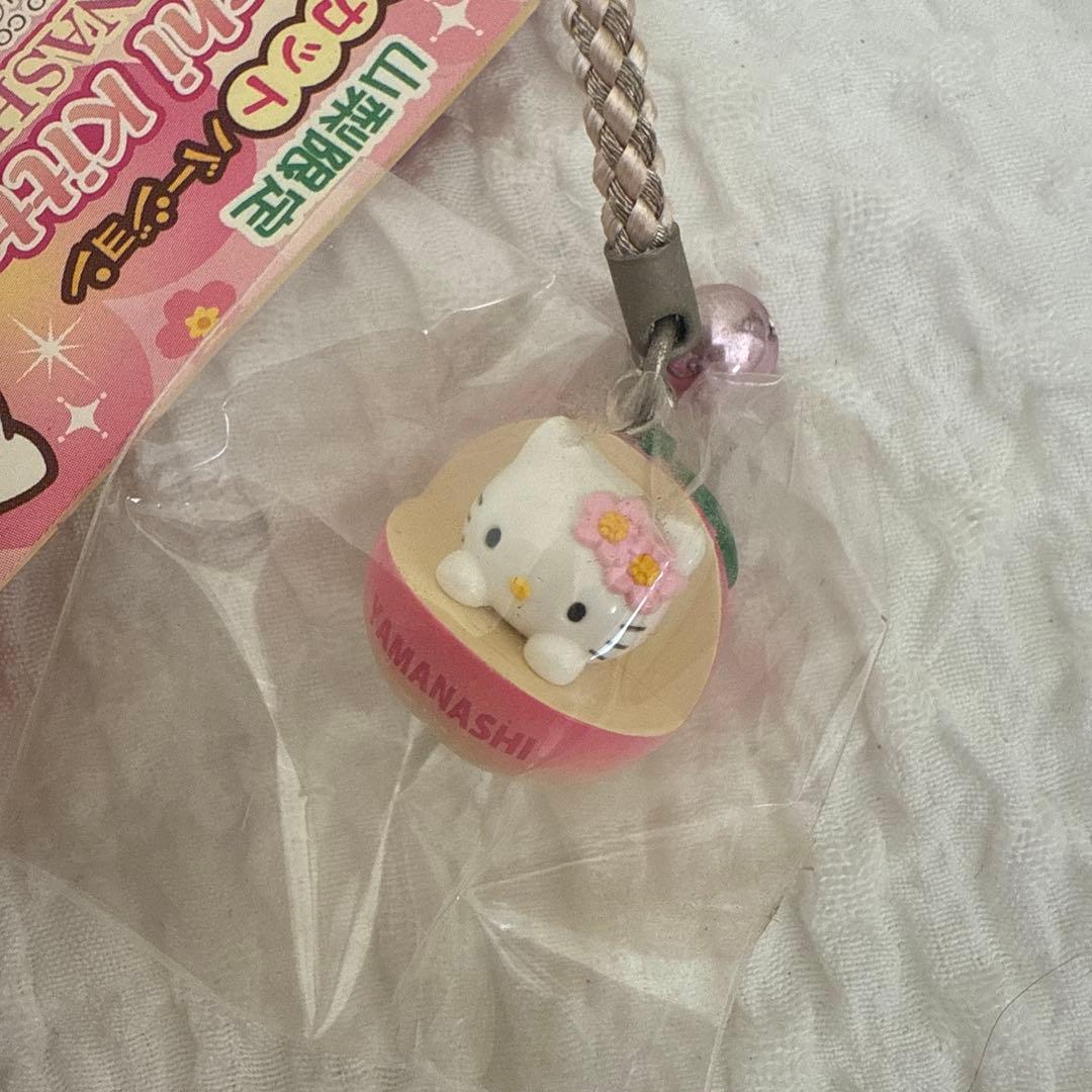 ご当地キティ 根付け　山梨　白桃　レア