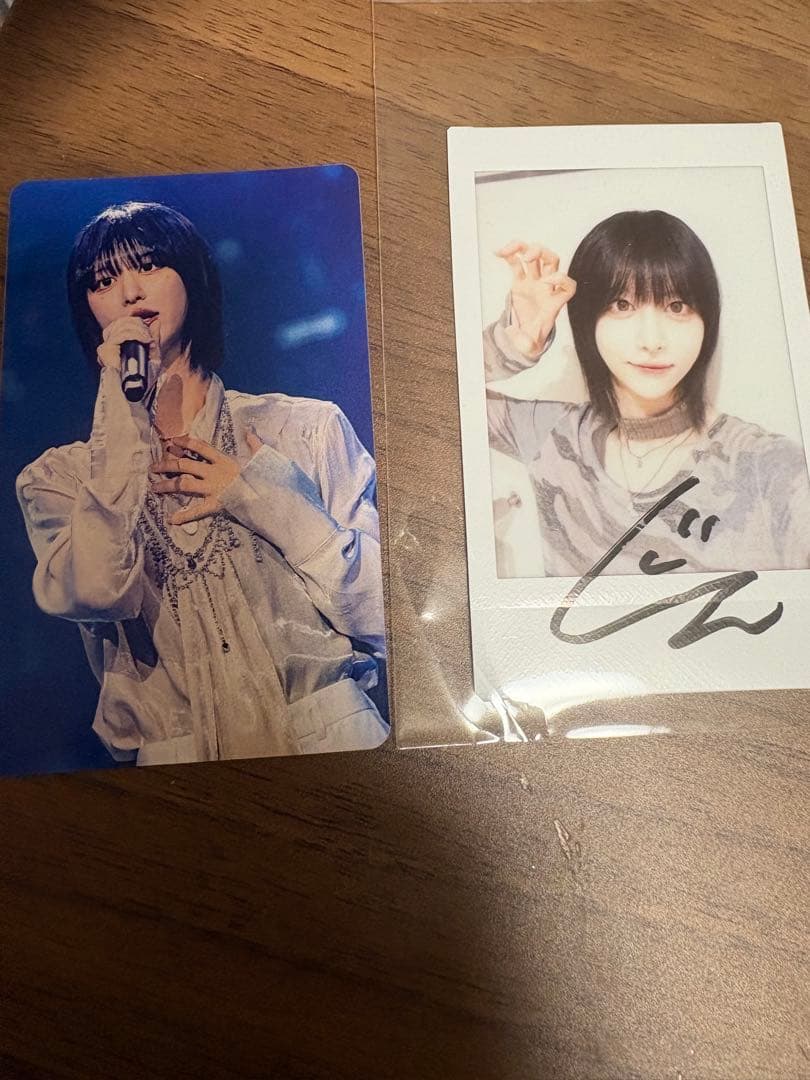 現役歌王JAPAN Shin サイン入りチェキ カード - メルカリ