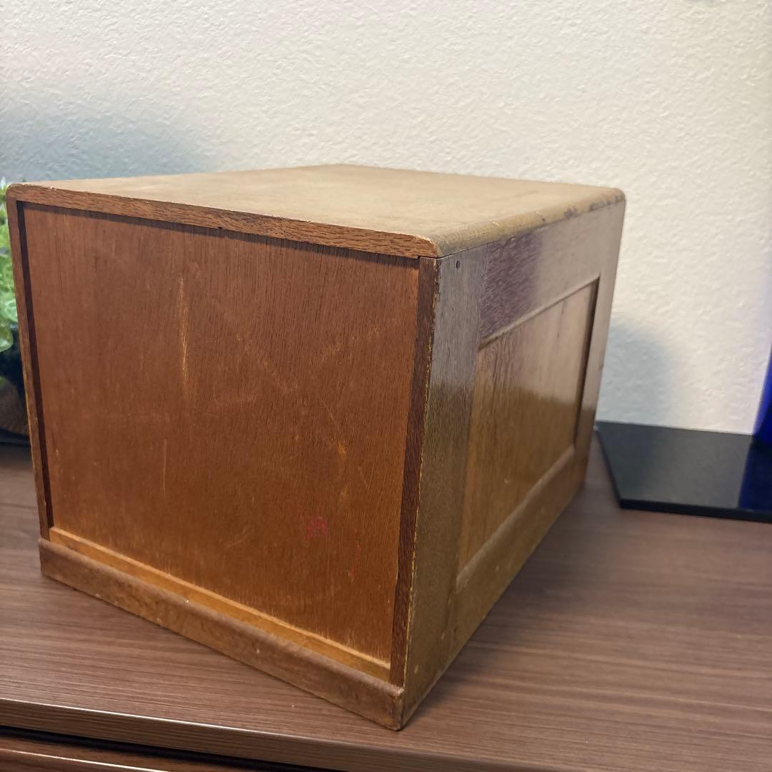 F*y様 木製レターケース 引き出し 6段収納 昭和レトロ 書類入れ 小物