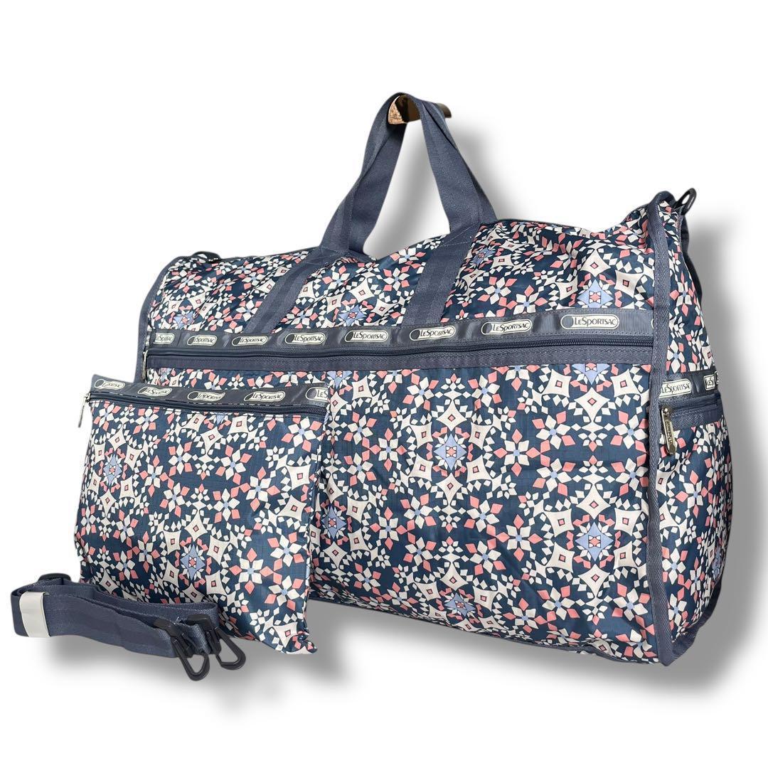 美品レスポートサック 2way ボストンバッグ　ポーチ付き　377