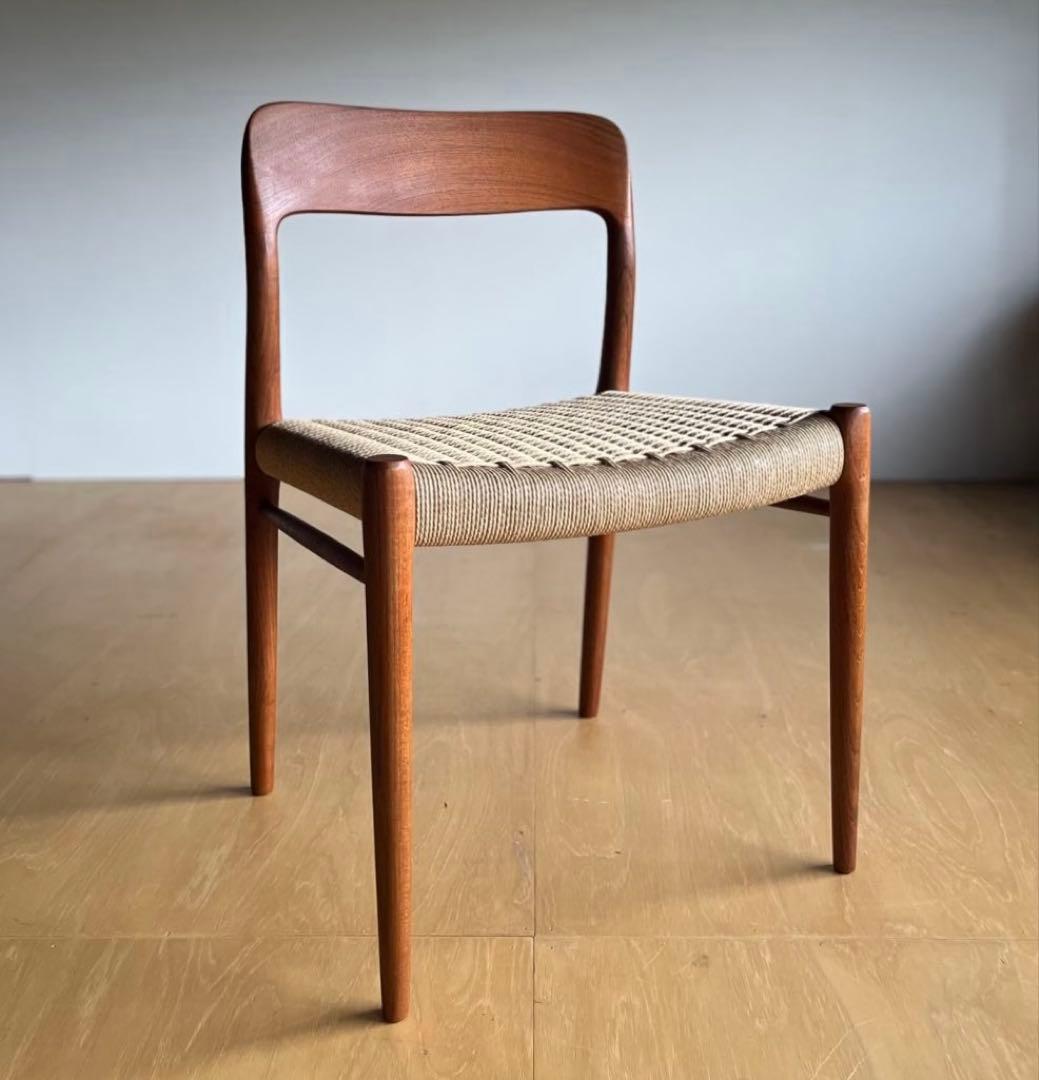 Niels Moller Model 75 チーク ペーパーコード張替え後未使用