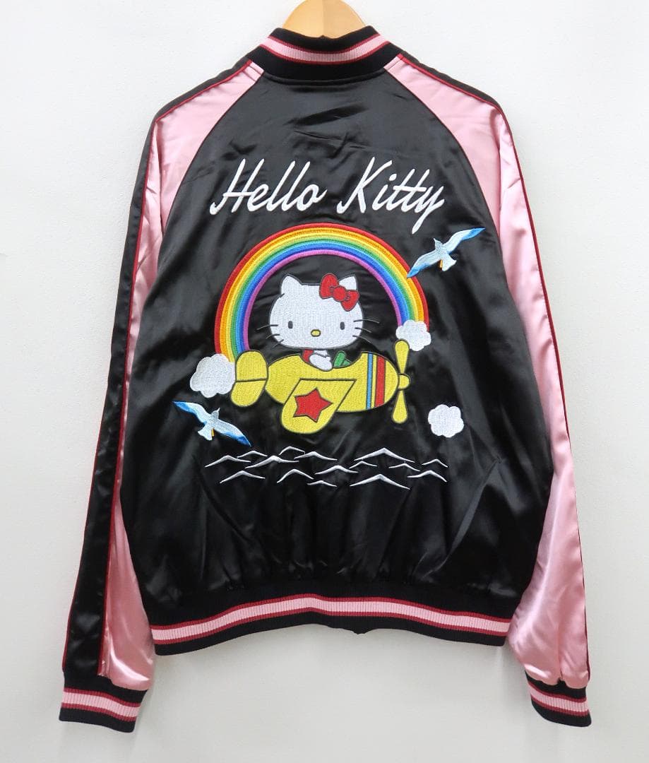 未使用 Switch Planning ハローキティと飛行機 刺繍 スカジャン
