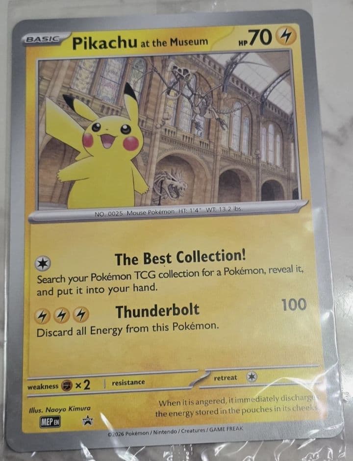 マサ様未開封 Pikachu at theMuseum ピカチュウ プロモ 2枚