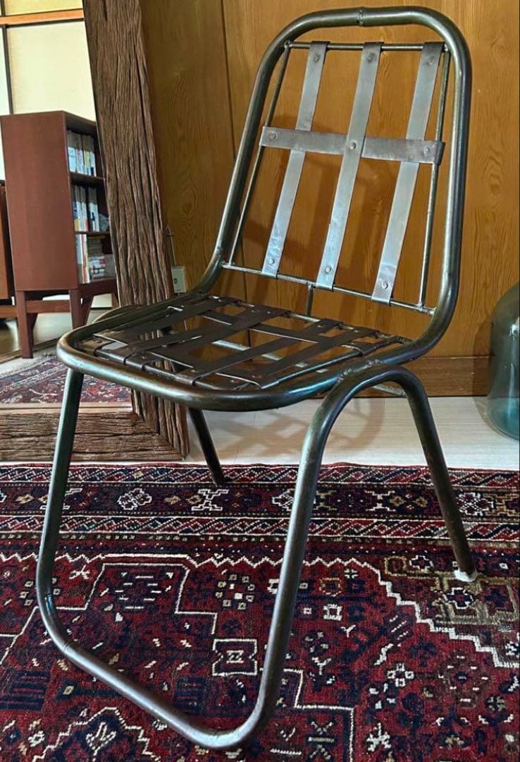アイアン　チェア　インダストリアル　ヴィンテージ　男前　クラッシュゲート①
