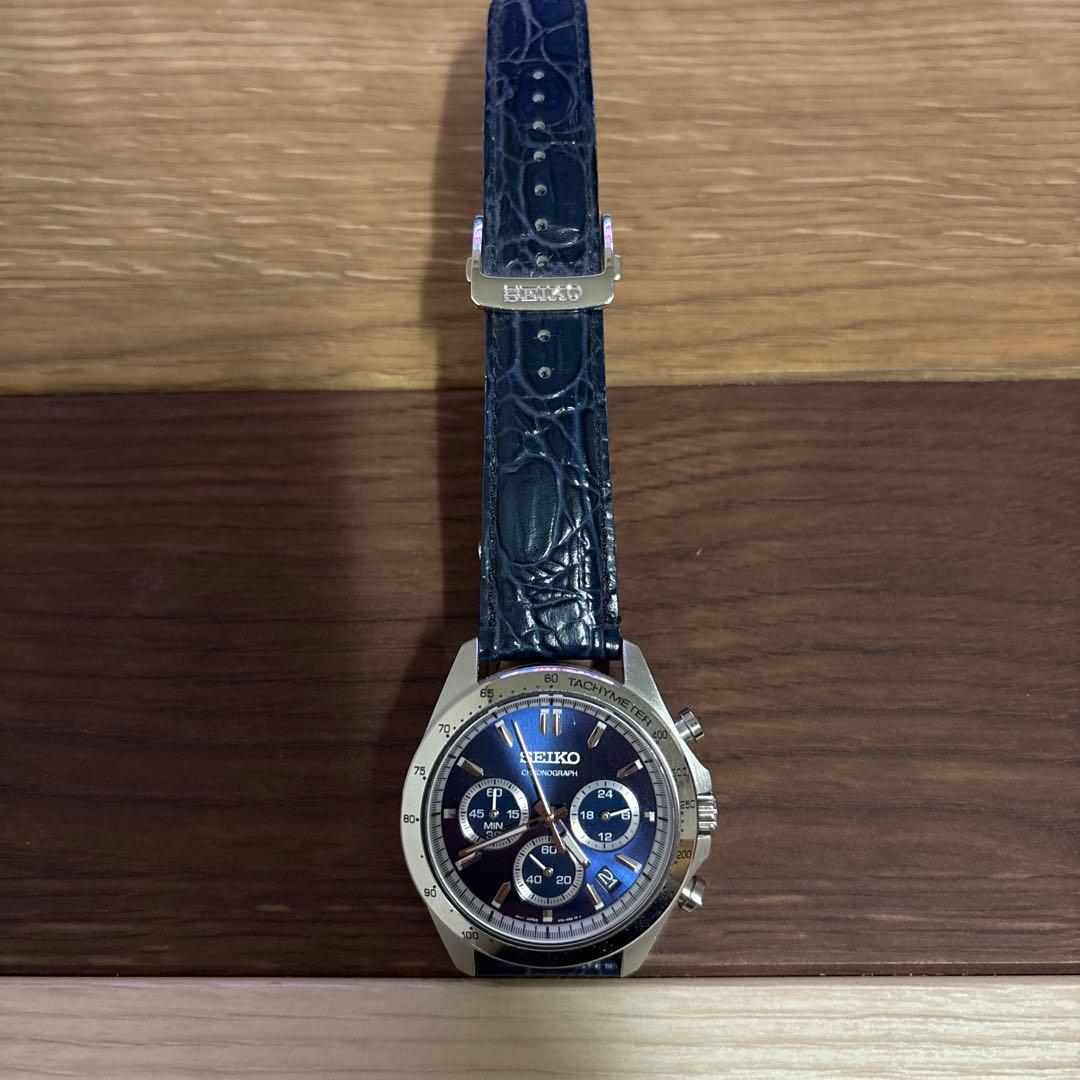 イ*ラ様 SEIKO クロノグラフ ネイビー