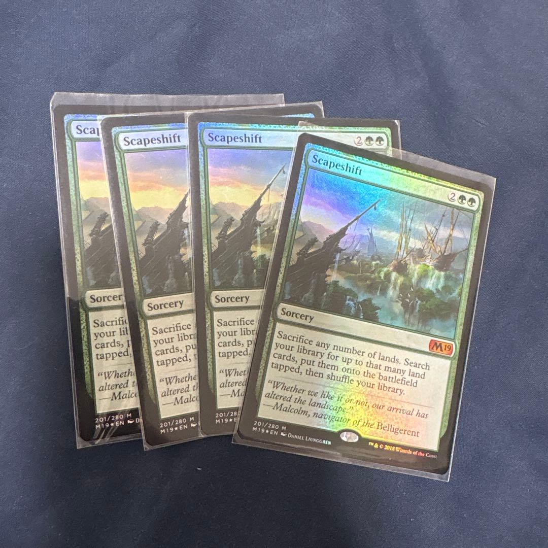 風景の変容 英語版 Foil 4枚セット[M19] Foil】《風景の変容/Scapeshift》[M19] 緑R | 日本最大級 MTG通販