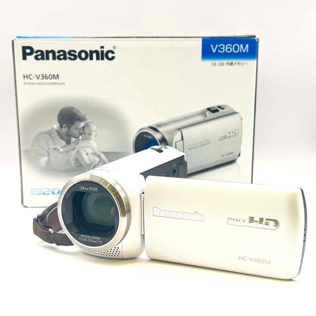 美品 付属品完備 Panasonic HC-V360M ビデオカメラ