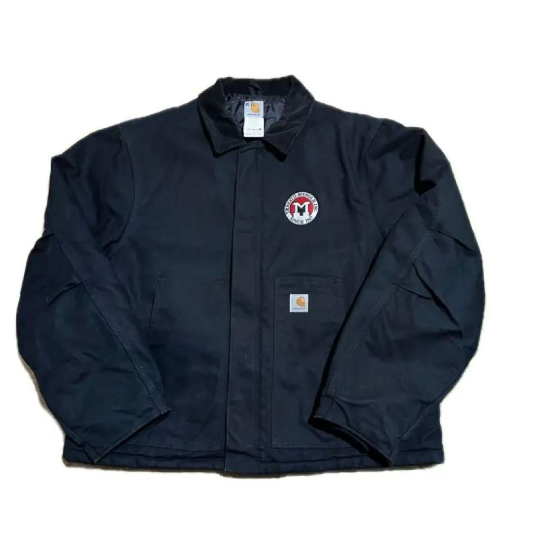 古*ー様 【希少】 00sカーハート トラディショナルジャケット ダック ブラッ